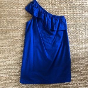 J. Crew royal blue one should dress